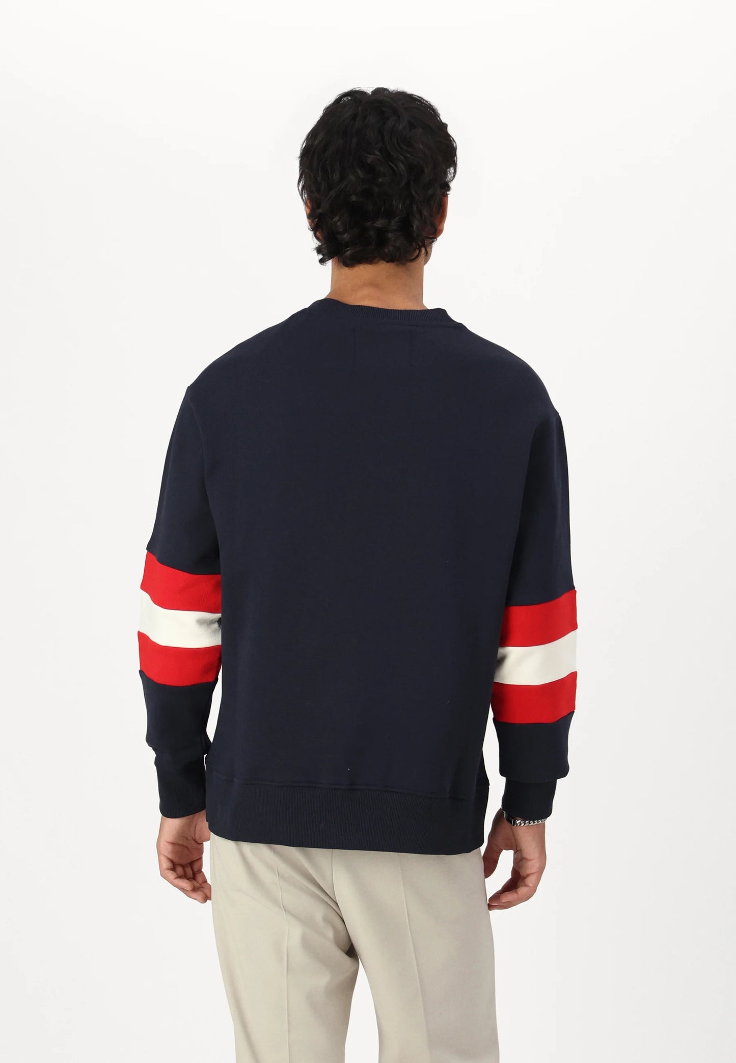 Gant 75th Anniversary Capsule - Colorblock Sleeve Crewneck Sweatshirt