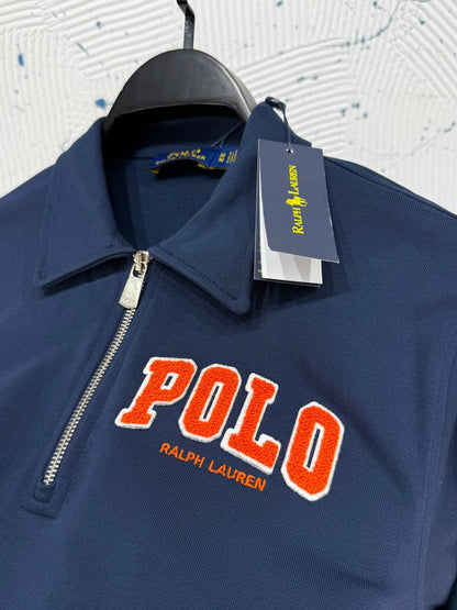 The Ralph Lauren Fleece Logo Collared Sweatshirt