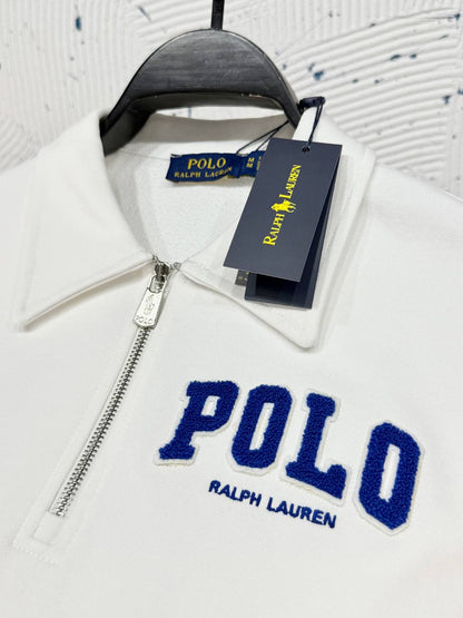 The Ralph Lauren Fleece Logo Collared Sweatshirt