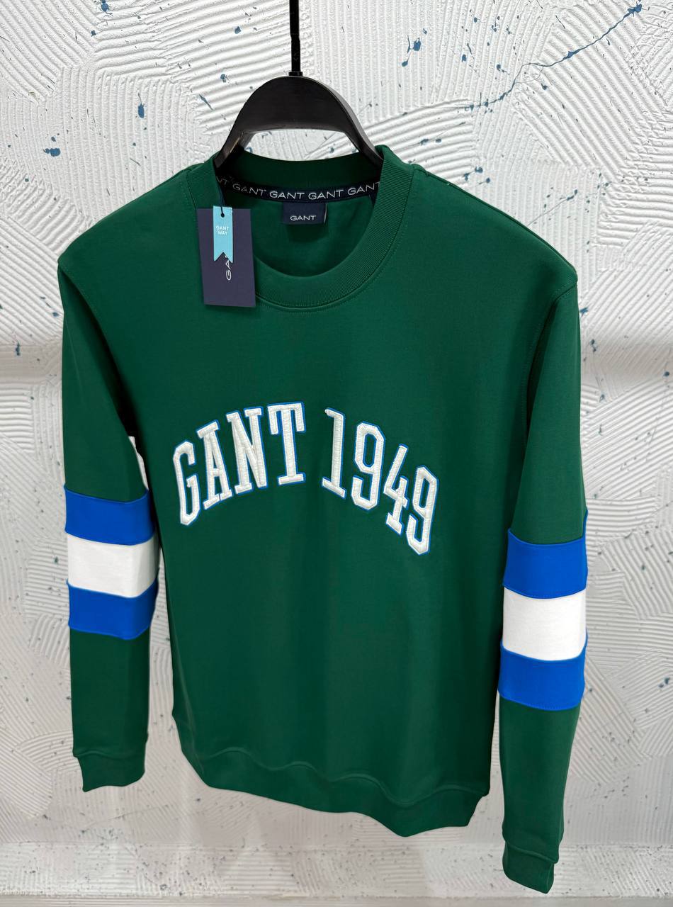 Gant 75th Anniversary Capsule - Colorblock Sleeve Crewneck Sweatshirt